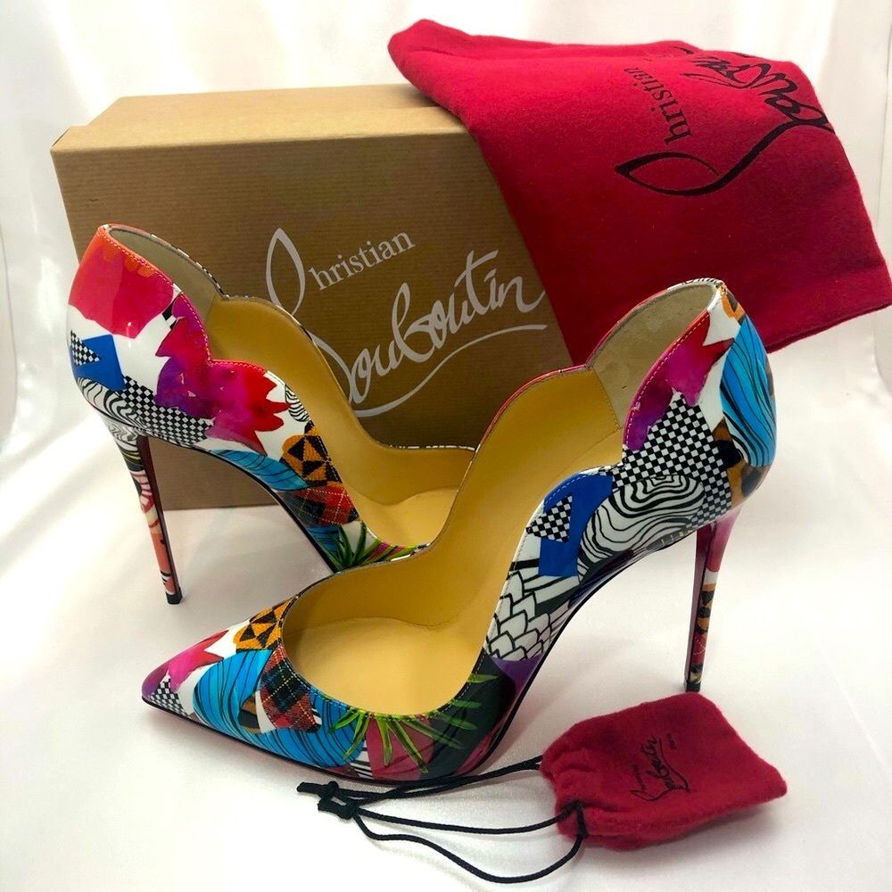 Christian Louboutin Hot Chick Multi Pattern Pumps